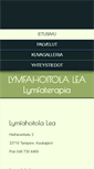 Mobile Screenshot of lymfahoitola.fi